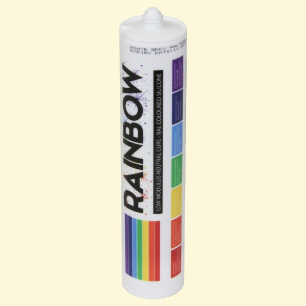  Rainbow RAL 1013 Silicone Sealant Oyster White | 300ml | Durable & Anti-Mould | For Kitchen, Bathroom, Showers & Other Sanitary Areas Brand: Rainbow - DIY1013 