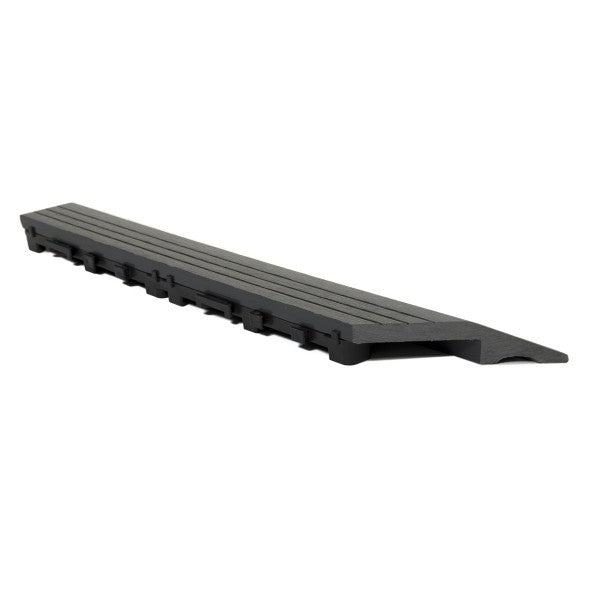 Dekco 1 Piece Grey Composite Interlocking Left Edging Tile  37cm x 7cm - DE1279
