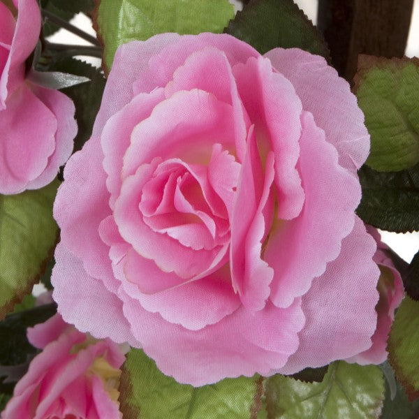 Artificial Pink Rose Tree 60 Flowers 90cm/3ft