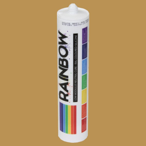 Rainbow RAL 1011 Silicone Sealant Brown Beige | 300ml | Durable & Anti-Mould | For Kitchen, Bathroom, Showers & Other Sanitary Areas - DIY1011