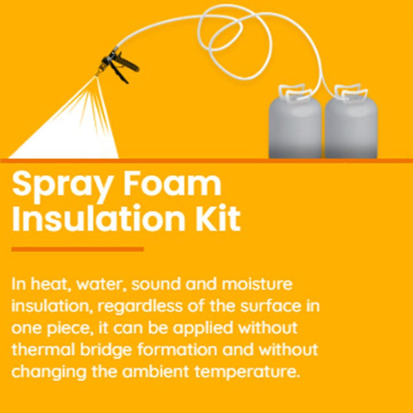 HoneyFoam 200 QR Insulation Spray Foam Kit - Complete Kit Included - DIY and Professional Use - DIY1719