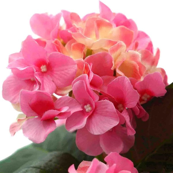 Artificial Pink Hydrangea in Terracotta Pot 50cm/20in - A1308