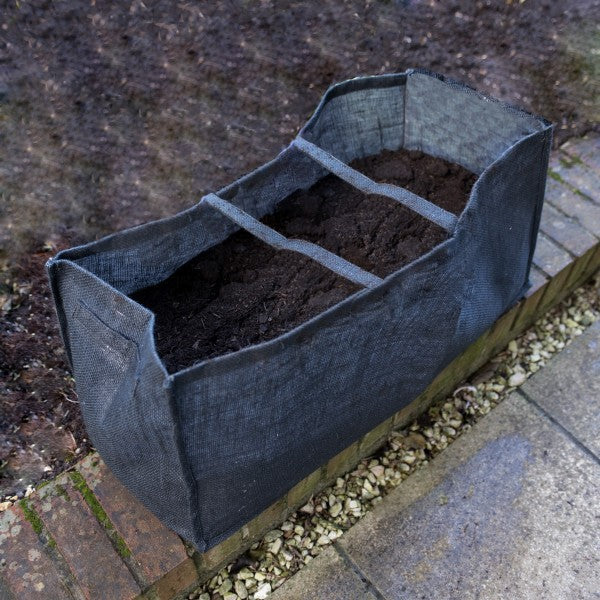 1 x Large Multi Purpose Black Hessian Grow Bag 28in/70cm