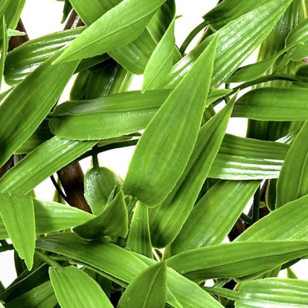 Artificial Expanding Green Wall Willow Trellis Fence with Bamboo Leaf Foliage (1m x 2m) - A1149