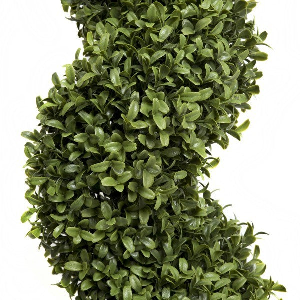 Artificial Premium Spiral Boxwood Topiary Trees 120cm/4ft (Set of 2) - A1004