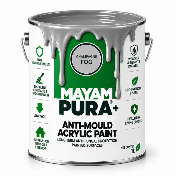 MAXAM PURA+ Acrylic Mould Resistant Paint - Walls and Ceilings 5L - 7 Colours Available