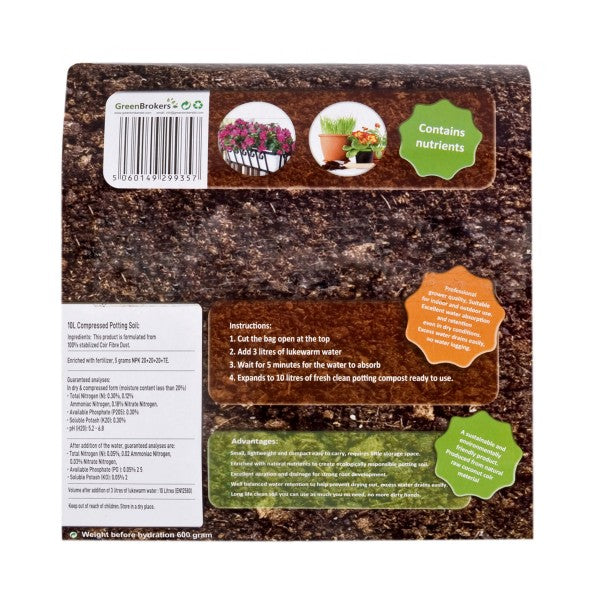 Organic All Purpose Potting Compost - Expands to 10Ltrs - C1001