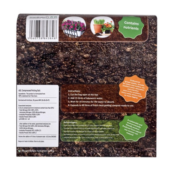 Organic All Purpose Potting Compost Expands to 40Ltr - C1159