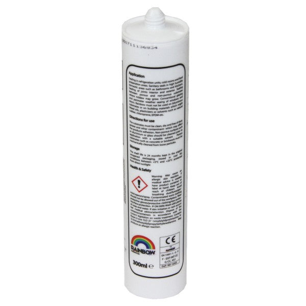 Rainbow RAL 7012 Silicone Sealant Basalt Grey | 300ml | Durable & Anti-Mould | For Kitchen, Bathroom, Showers & Other Sanitary Areas - DIY7012