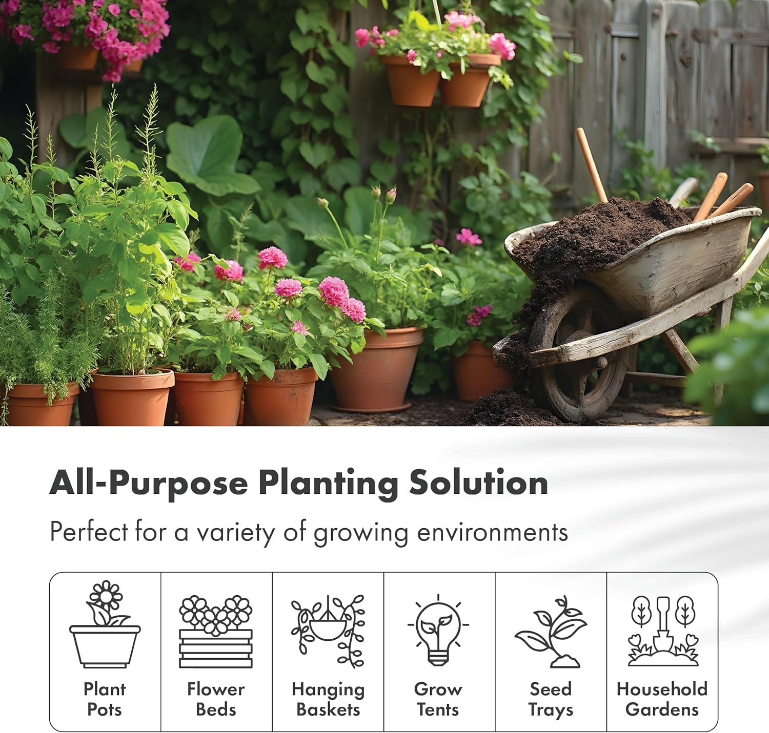 Organic All Purpose Potting Compost Expands to 40Ltr - C1159