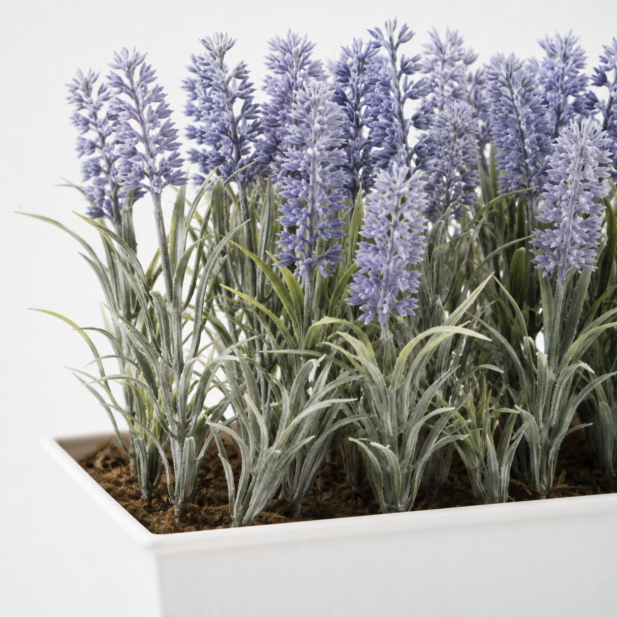 Lavender Tin White Planter Window Box 45cm/18in - A1019