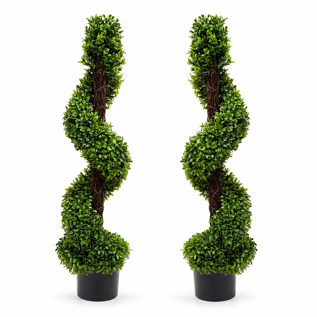 Spiral Boxwood Topiary Tree (Set of 2) 90cm/3ft - A1024