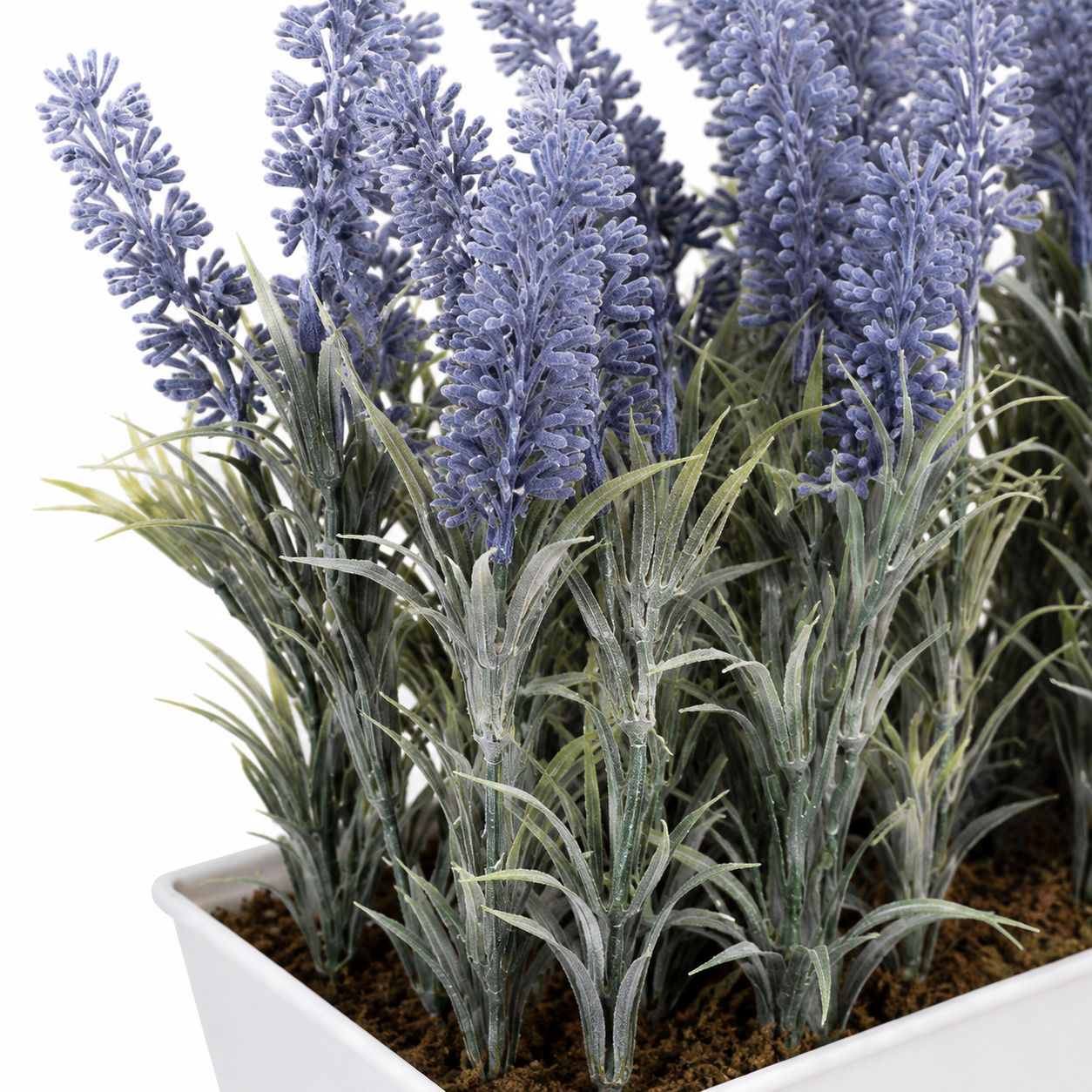 Lavender Tin White Planter Window Box 30cm/12in - A1027