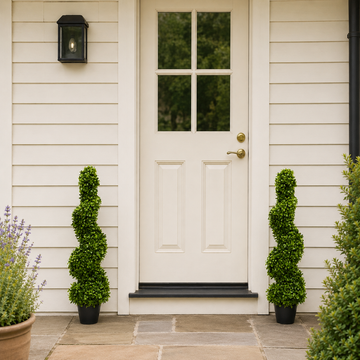 Premium Spiral Boxwood Topiary Trees (Set of 2) 96cm/3ft - A1065
