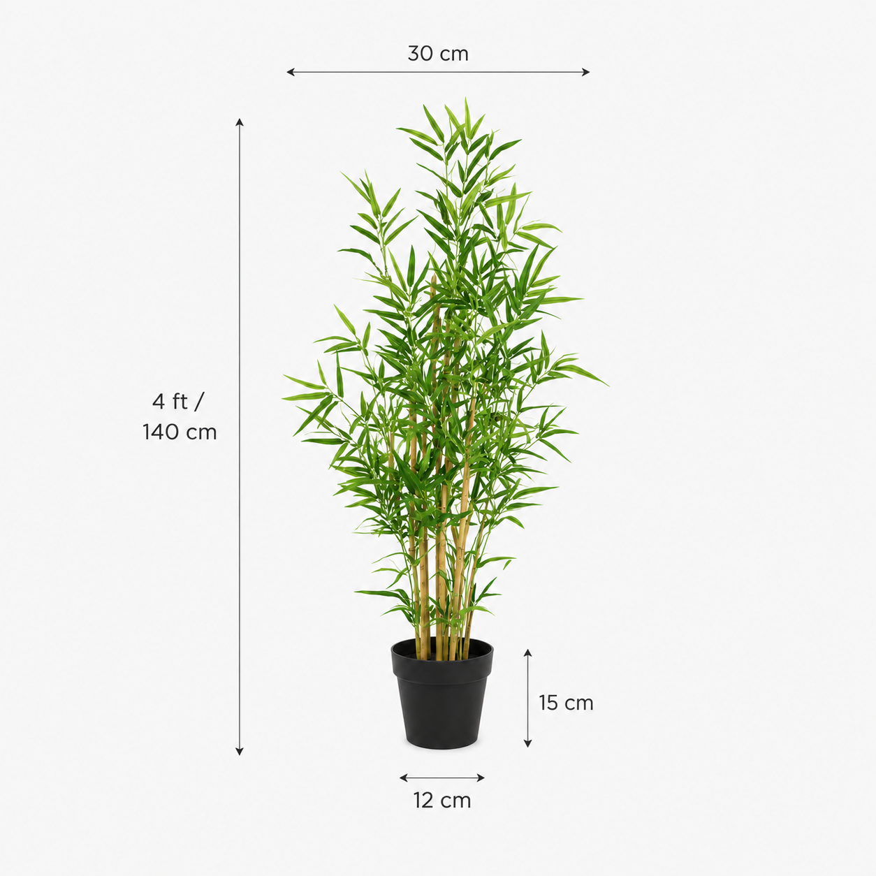 Bamboo Trees (Set of 2) 140cm/4ft - A1128
