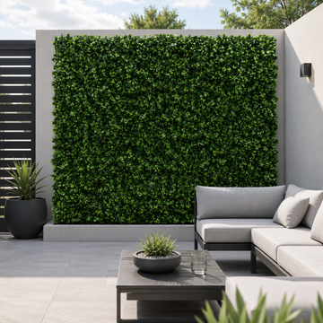 Green Wall Hedge with Light and Dark Leaf Foliage (Pack of 4) 50cm x 50cm - A1140