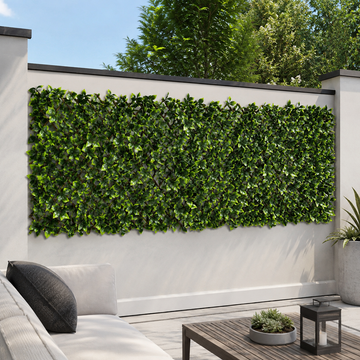Expanding Green Wall Willow Trellis Fence with Variegated Green Leaf Foliage (1m x 2m) - A1148