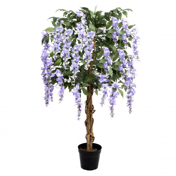 Lilac Wisteria Tree With Twisted Wood Trunk 4ft/130cm - A1211
