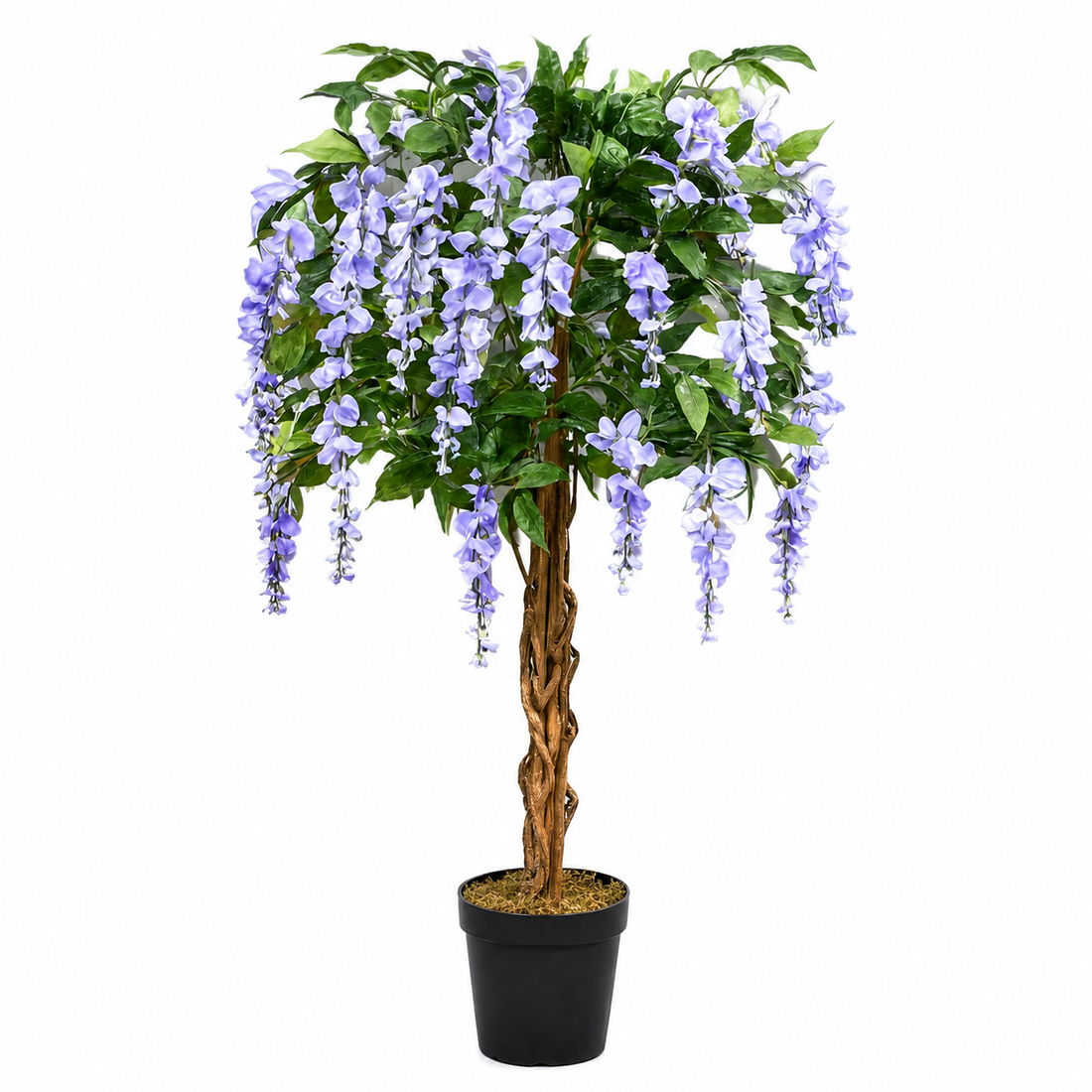 Lilac Wisteria Tree With Twisted Wood Trunk 4ft/130cm - A1211