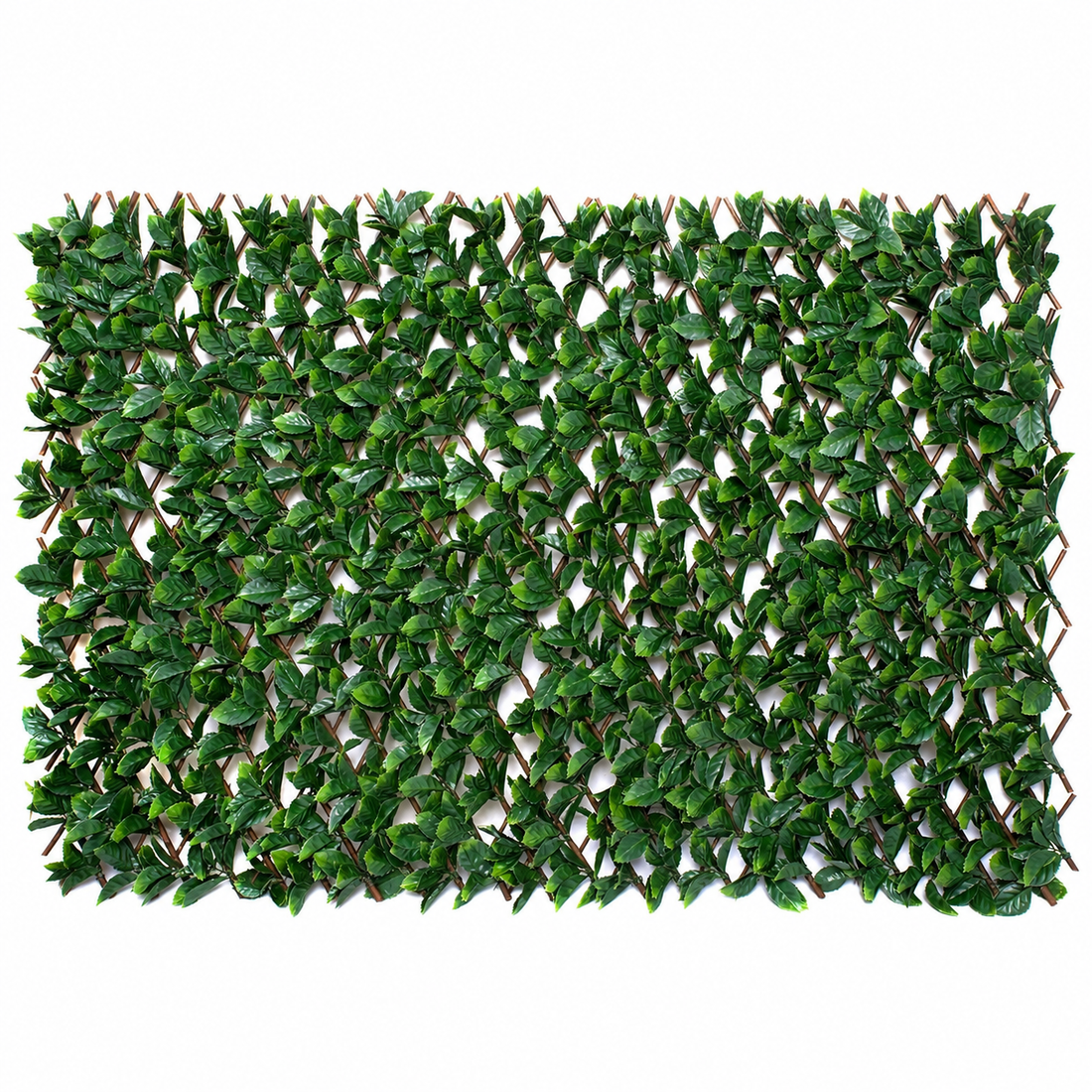 Expanding Green Wall Willow Trellis Fence with Green Foliage (1m x 2m) - A1260