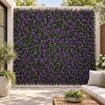 Green Wall Hedge with Purple Leaf Foliage (Pack of 4) 50cm x 50cm - A1264
