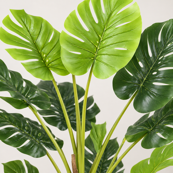 Tropical Monstera Tree in Black Pot 150cm/60in - A1291