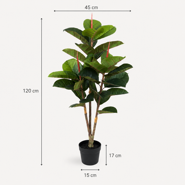 Large Real Touch Rubber Tree 4ft/120cm - A1364