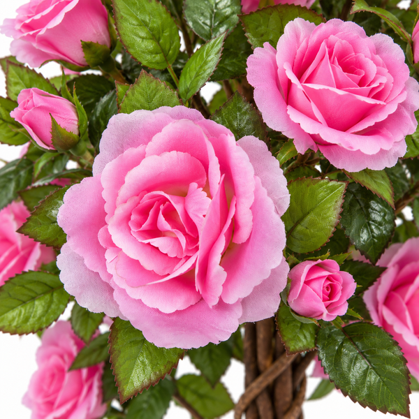 Pink Rose Tree 60 Flowers 90cm/3ft - A1403
