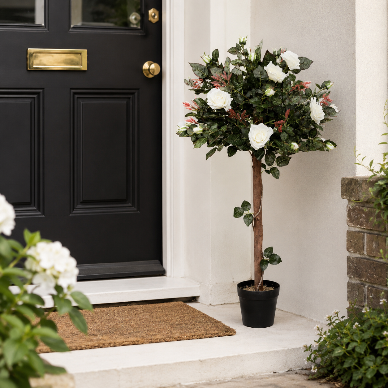 White Rose Tree 30 Flowers 120cm/4ft - A1406