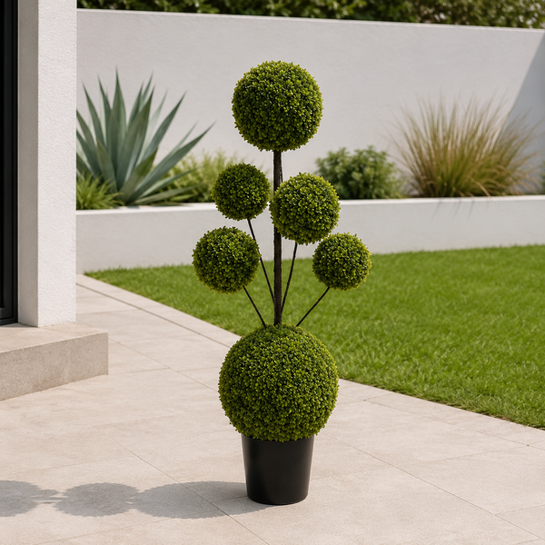 Six Ball Boxwood Topiary Tree 4ft/120cm - A1417