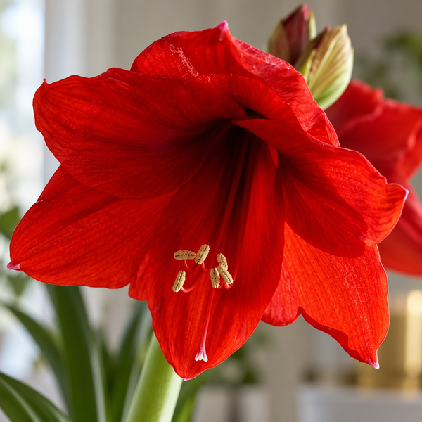 Red Amaryllis Gift Kit – Bulb, Pot & Compost B1225