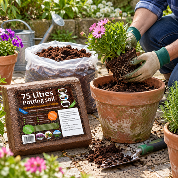 Organic All Purpose Potting Compost Soil - 75Ltr - C1160