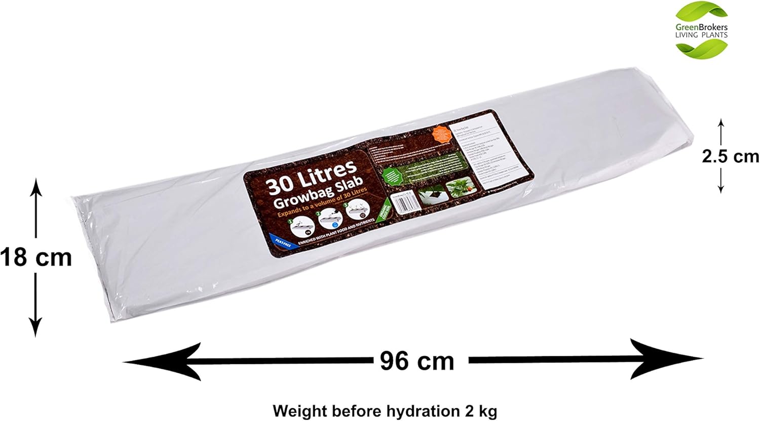 Organic Purpose Potting Compost Grow Bag Expands to 30Ltr - C1162