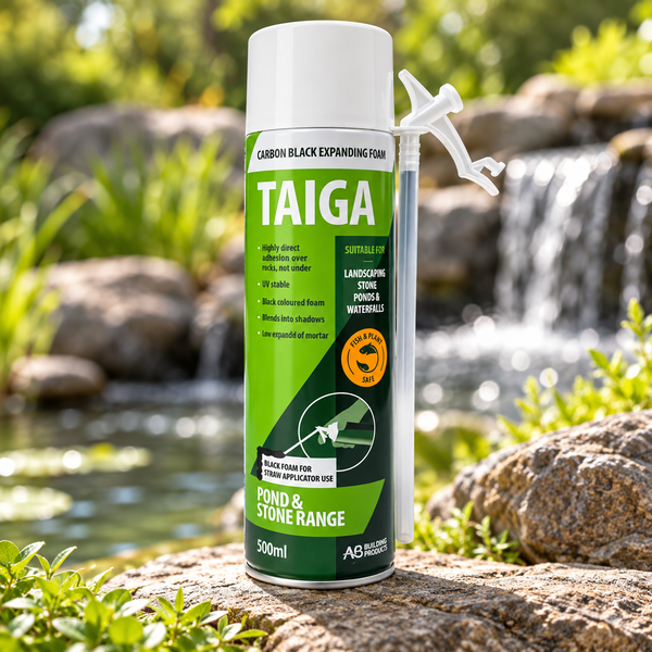 TAIGA Black PU Landscape Pond & Waterfall Foam 500ml - DIY1423