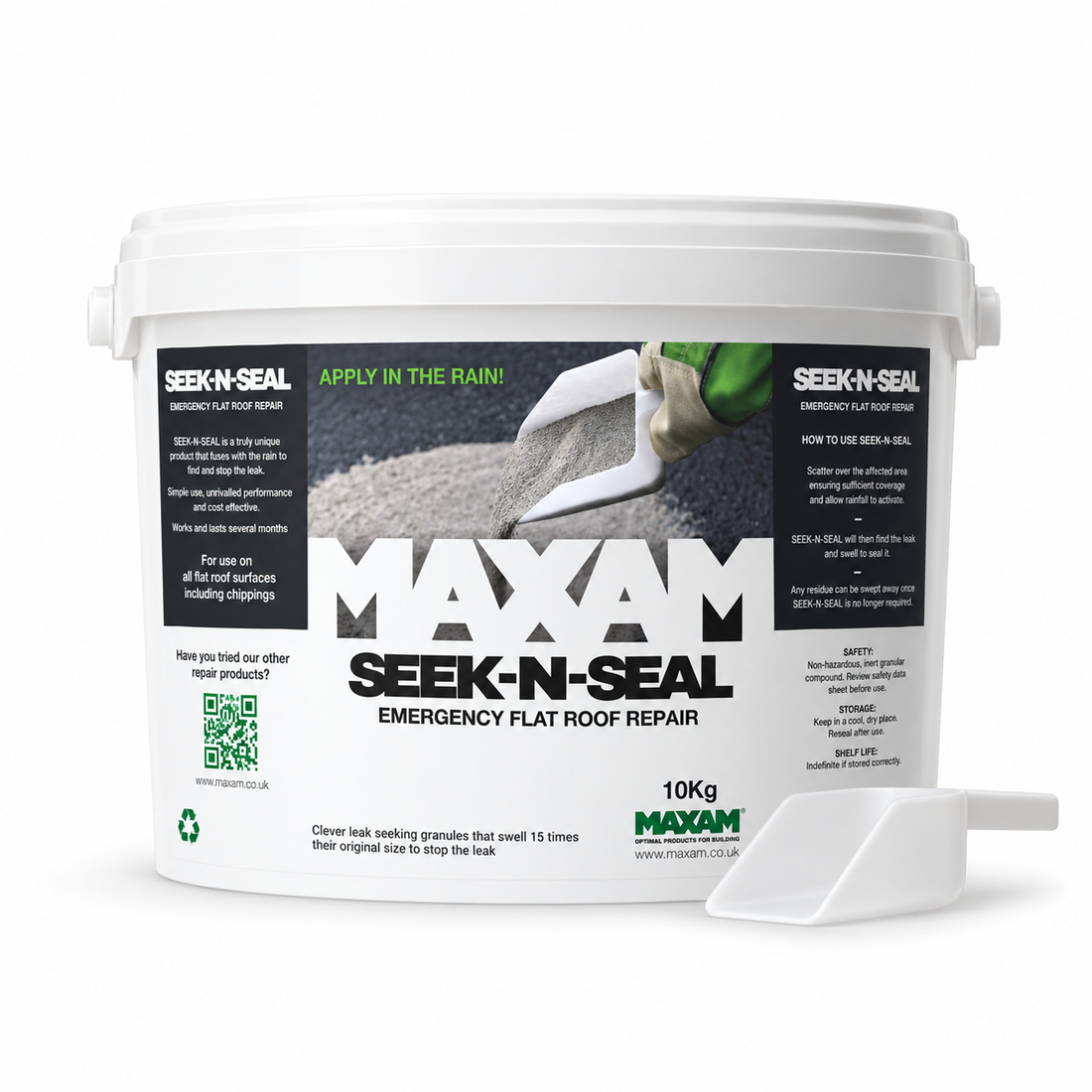 MAXAM Seek-n-Seal - Emergency Flat Roof Repair (10kg) - DIY17001