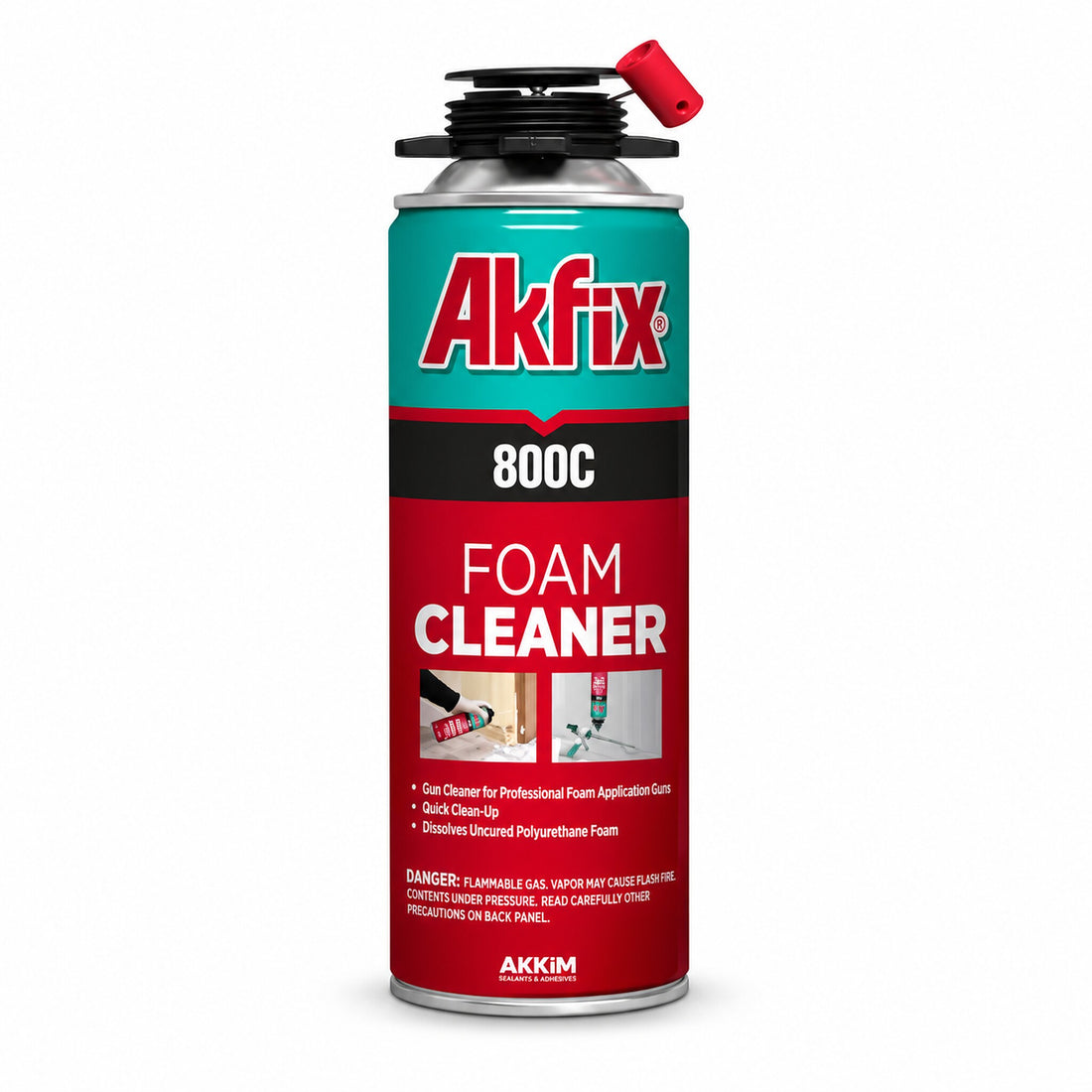 Akfix 800C Insulation Spray Foam Gun Cleaner - DIY1715