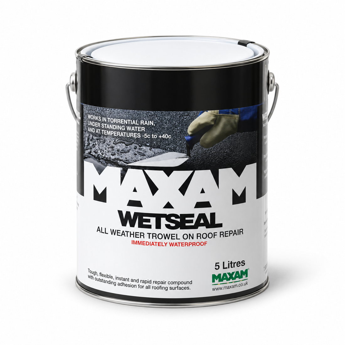 MAXAM Wetseal - All Weather Roofing & Gutter Repair (5L) - DIY18001