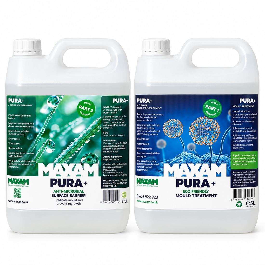 MAXAM PURA+  Mould Eradicator Refil 5L - Stage 1 & 2 Available