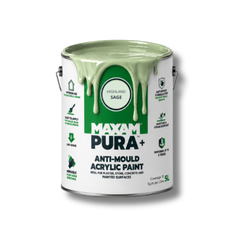 MAXAM PURA+ Acrylic Mould Resistant Paint - Green - 5L - DIY2033-MA