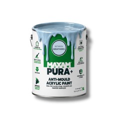 MAXAM PURA+ Acrylic Mould Resistant Paint - Blue - 5L - DIY2034-MA