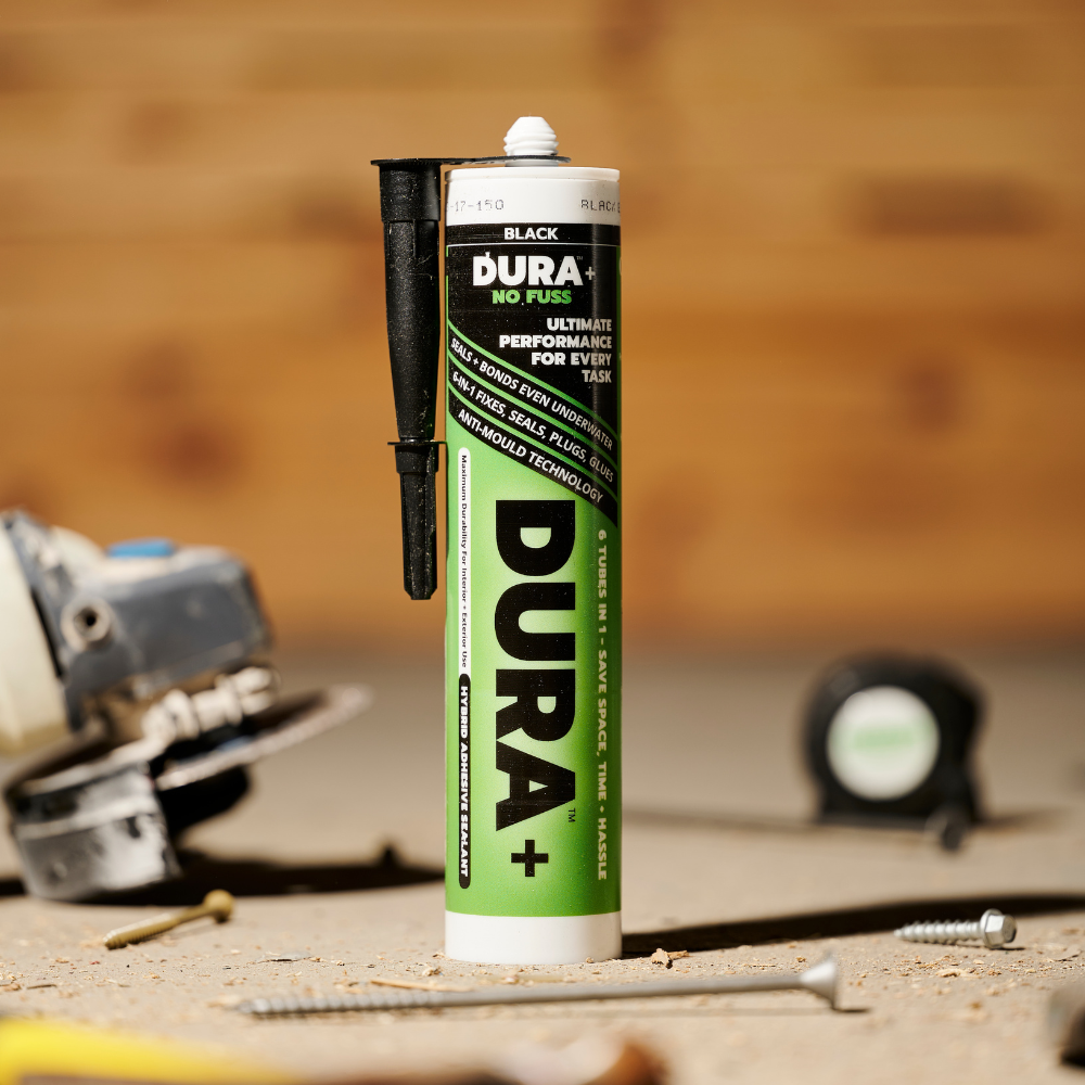 DURA+ All-In-One Multi-Purpose Adhesive & Sealant - 290ml Black - DIY3002-MA