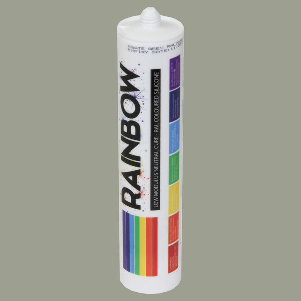 Rainbow RAL 7030 Silicone Sealant Stone Grey - 300ml - Durable & Anti-Mould - For Kitchen, Bathroom, Showers & Other Sanitary Areas - DIY7030