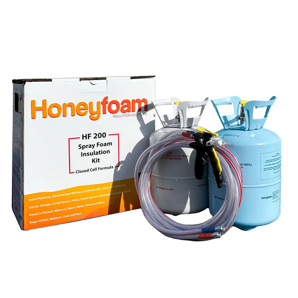 HoneyFoam 200 QR Insulation Spray Foam Kit - Complete Kit Included - DIY and Professional Use - DIY1719