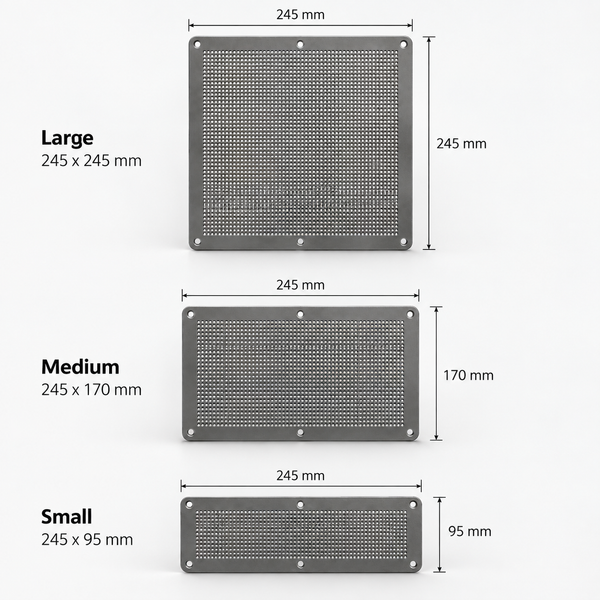 MAXAM Maxvent Plastic Air Brick Cover - Aluminium - Various Sizes Available