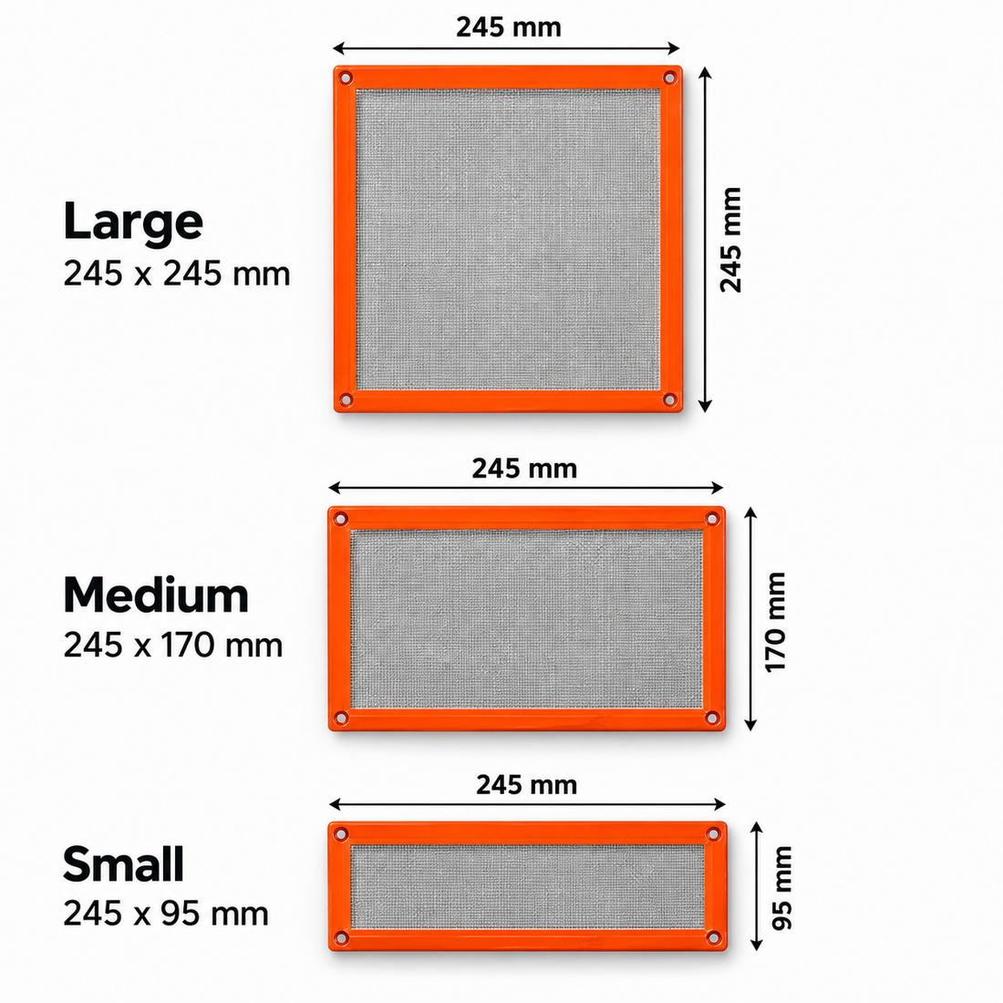 MAXAM Maxvent Plastic Air Brick Cover - Brown - Various Sizes Available