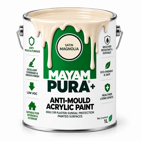 MAXAM PURA+ Acrylic Mould Resistant Paint - Walls and Ceilings 5L - 7 Colours Available
