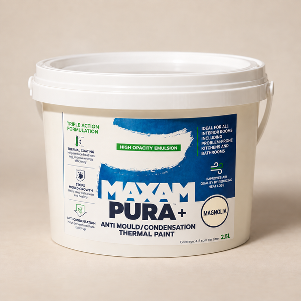 MAXAM PURA+ Thermal Anti-Mould paint - 2.5L - 2 Colours Available