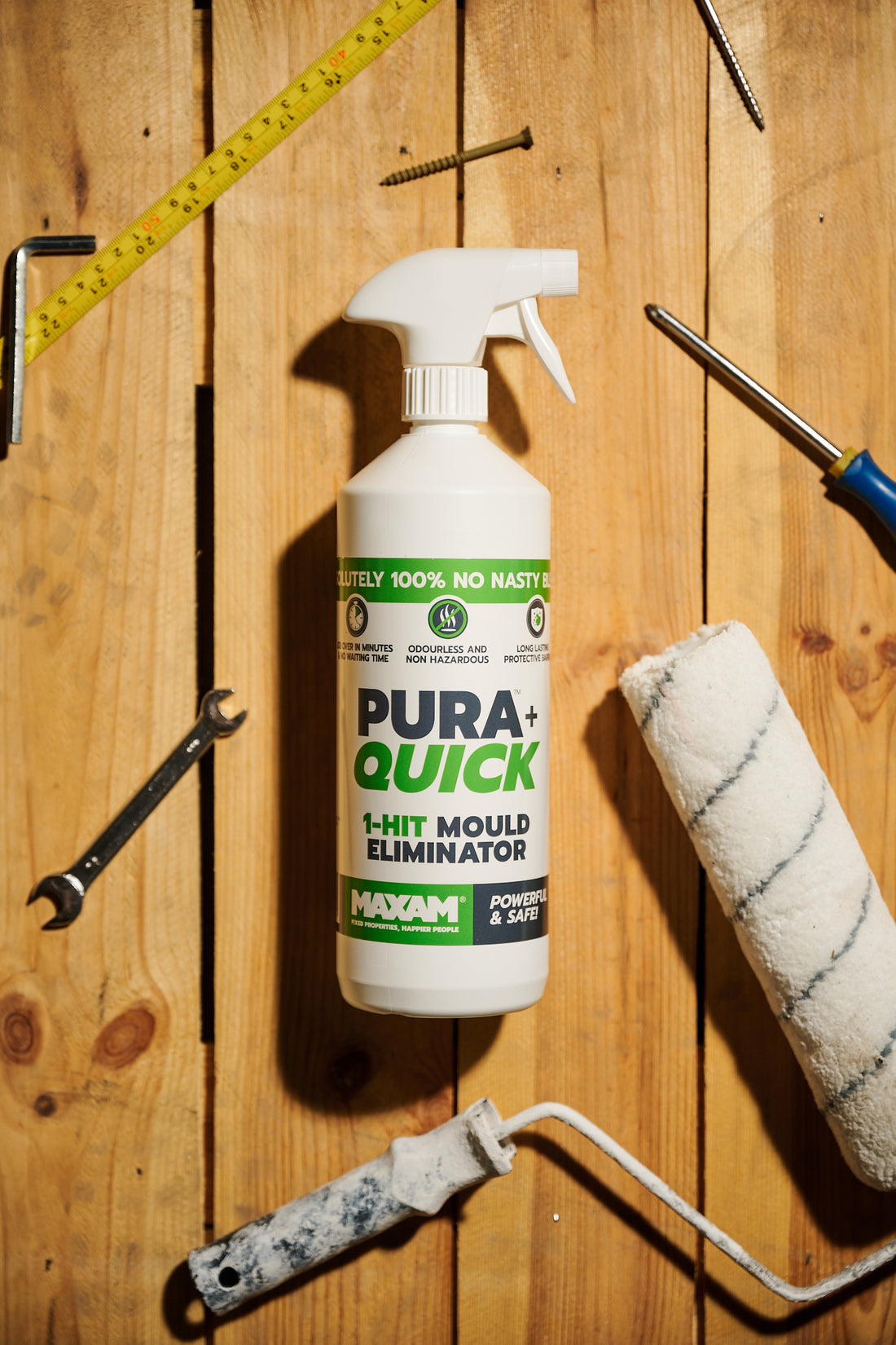 PURA+ QUICK 1-Hit Mould Eliminator - 1L Trigger Spray - DIY2014-MA