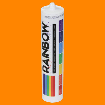 Rainbow RAL 2011 Silicone Sealant Deep Orange - 300ml - Durable & Anti-Mould - For Kitchen, Bathroom, Showers & Other Sanitary Areas Brand: Rainbow - DIY2011