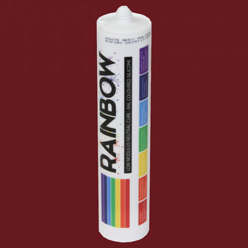 Rainbow RAL 3005 Silicone Sealant Wine Red - 300ml - Durable & Anti-Mould - For Kitchen, Bathroom, Showers & Other Sanitary Areas Brand: Rainbow - DIY3005